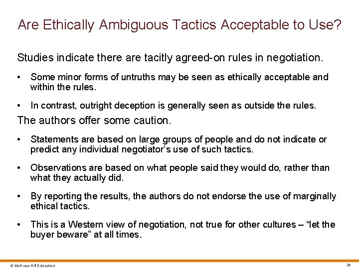 Are Ethically Ambiguous Tactics Acceptable to Use? Studies indicate there are tacitly agreed-on rules