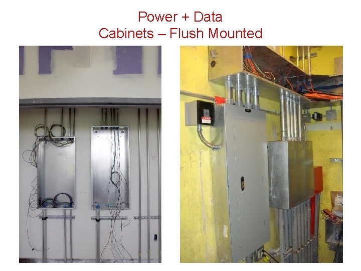 Power + Data Cabinets – Flush Mounted 