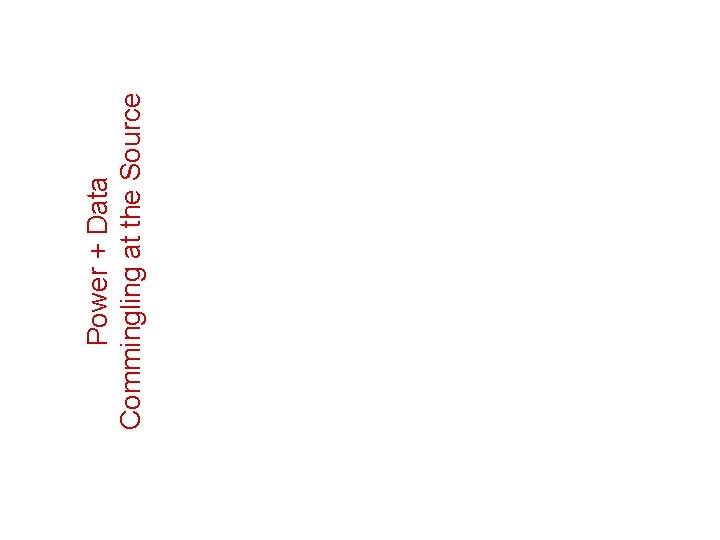 Power + Data Commingling at the Source 