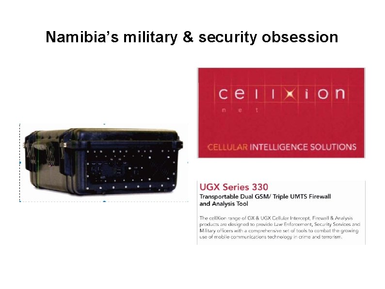 Namibia’s military & security obsession 
