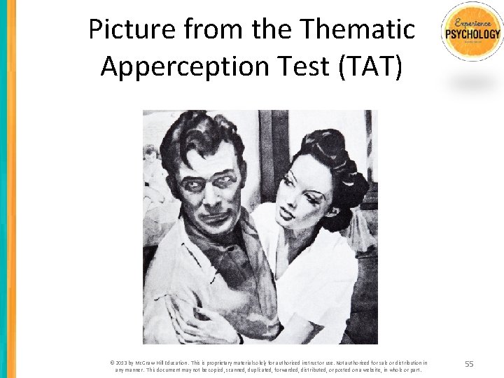 Picture from the Thematic Apperception Test (TAT) © 2013 by Mc. Graw-Hill Education. This