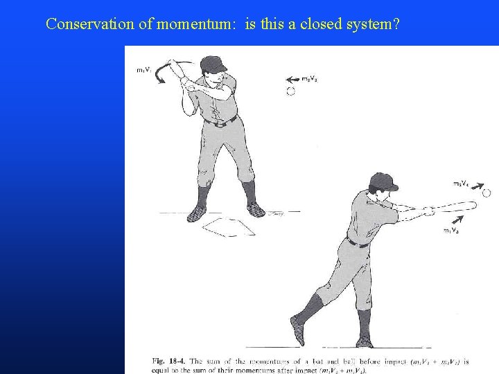 Conservation of momentum: is this a closed system? 