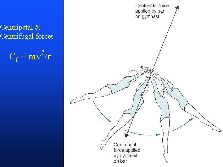 Centripetal & Centrifugal forces 2 Cf = mv /r 