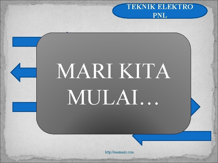 TEKNIK ELEKTRO PNL MARI KITA MULAI… http: //masnasir. com 