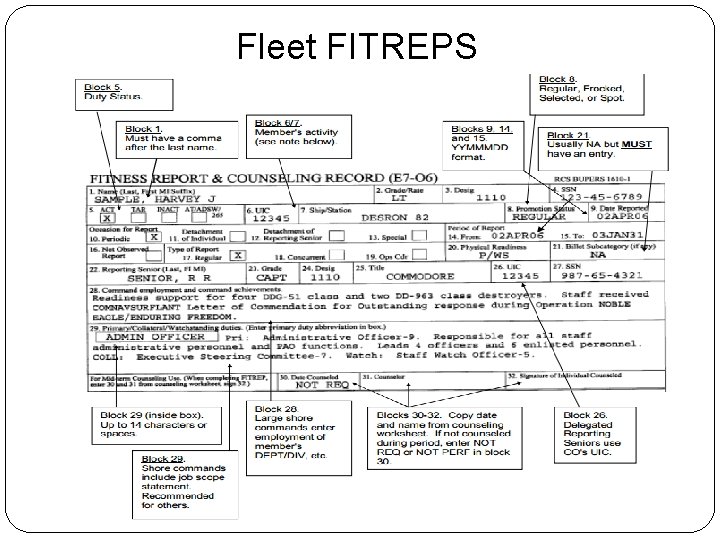 Fleet FITREPS 