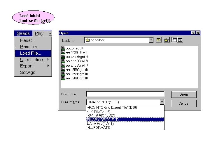 Load initial landuse file (grid) 