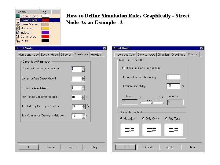 How to Define Simulation Rules Graphically - Street Node As an Example - 2