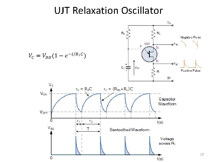 UJT Relaxation Oscillator 17 UJT Relaxation Oscillator 17