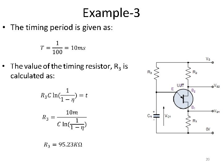 Example-3 • The timing period is given as: • The value of the timing