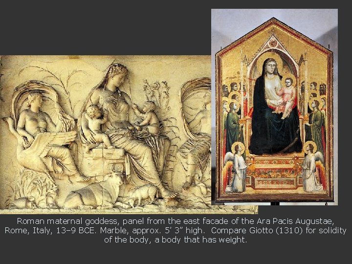 Roman maternal goddess, panel from the east facade of the Ara Pacis Augustae, Rome,