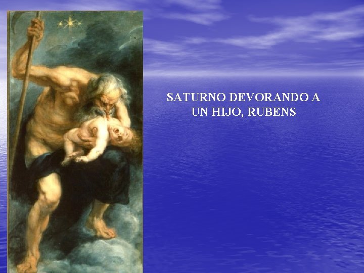 SATURNO DEVORANDO A UN HIJO, RUBENS 