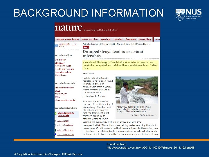 BACKGROUND INFORMATION Download from http: //www. nature. com/news/2011/110216/full/news. 2011. 46. html#B 1 © Copyright
