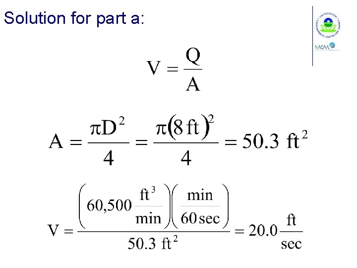 Solution for part a: 