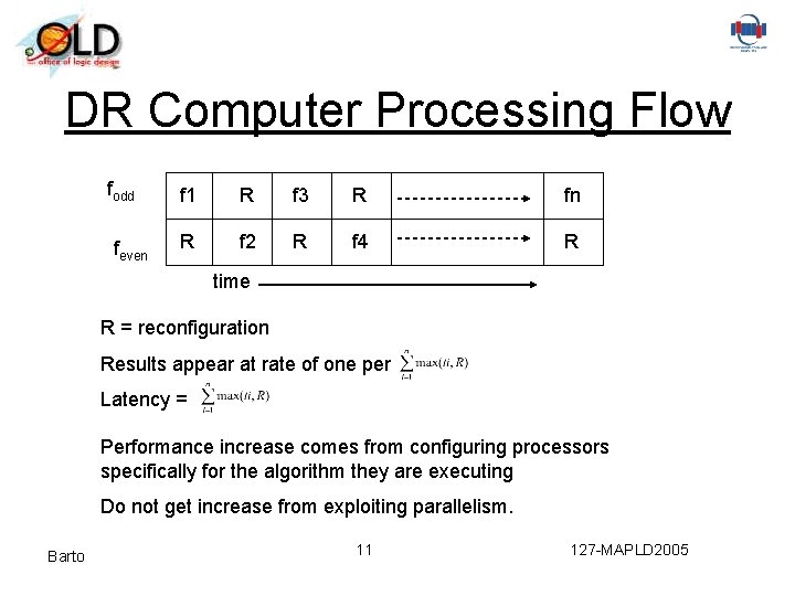 DR Computer Processing Flow fodd feven f 1 R f 3 R fn R
