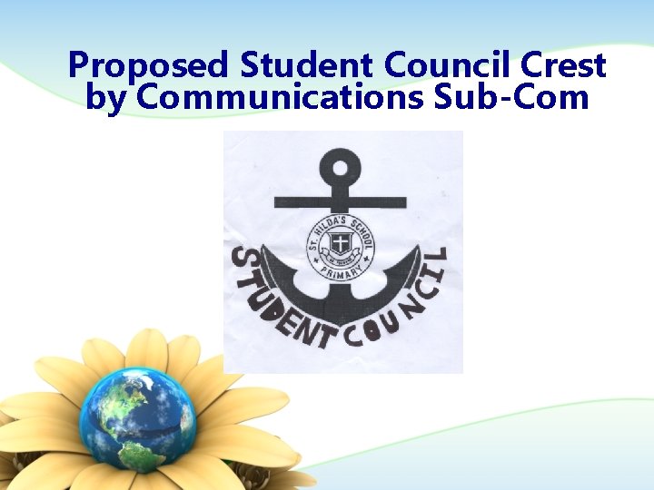 Proposed Student Council Crest by Communications Sub-Com 