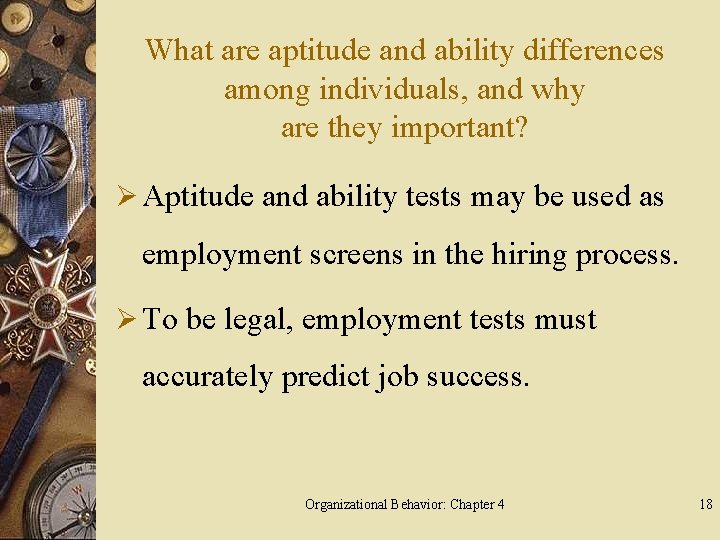 What are aptitude and ability differences among individuals, and why are they important? Ø