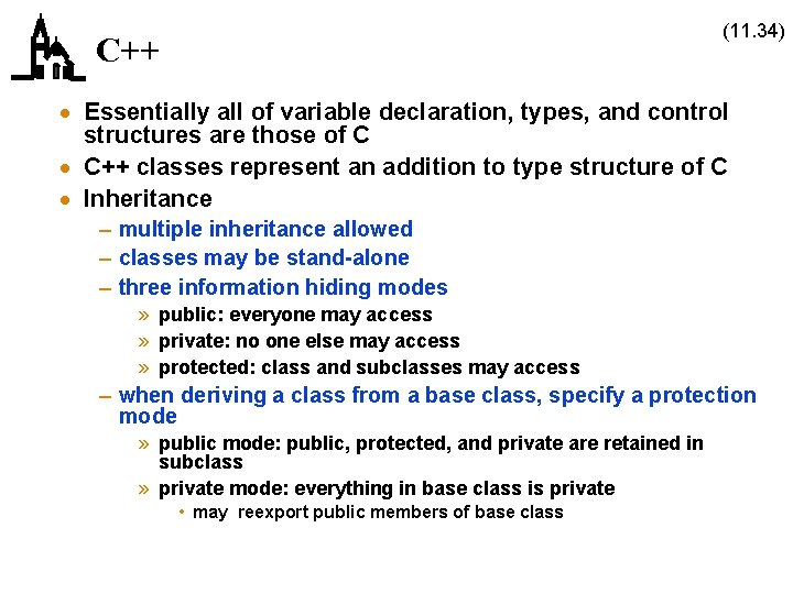 (11. 34) C++ · Essentially all of variable declaration, types, and control structures are (11. 34) C++ · Essentially all of variable declaration, types, and control structures are