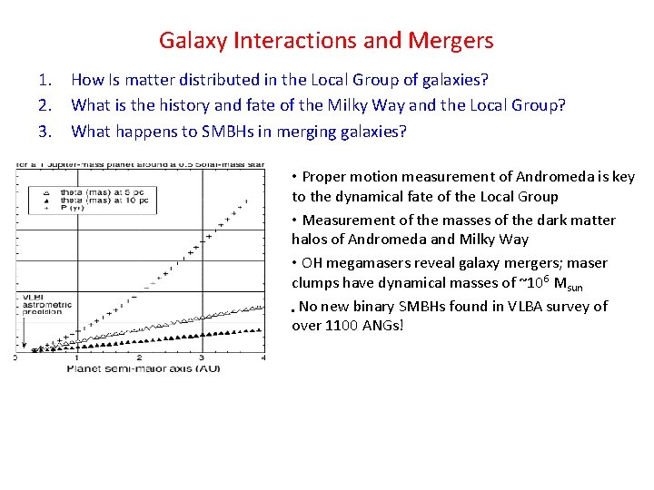 Galaxy Interactions and Mergers 1. How Is matter distributed in the Local Group of