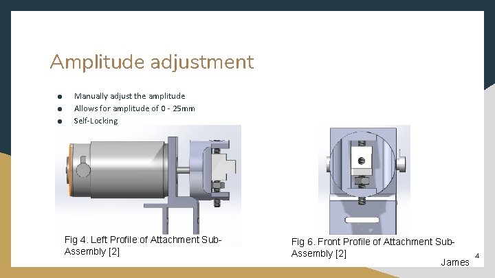 Amplitude adjustment ● ● ● Manually adjust the amplitude Allows for amplitude of 0