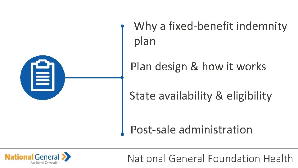 Why a fixed-benefit indemnity plan Plan design & how it works State availability &