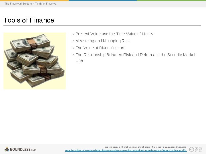 The Financial System > Tools of Finance • Present Value and the Time Value