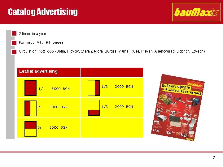 Catalog Advertising 2 times in a year Format: А 4, 64 pages STRENG VERTRAULICH