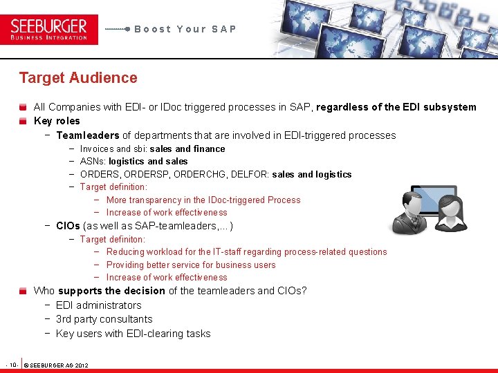 Boost Your SAP Target Audience All Companies with EDI- or IDoc triggered processes in