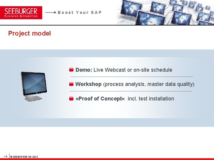 Boost Your SAP Project model Demo: Live Webcast or on-site schedule Workshop (process analysis,