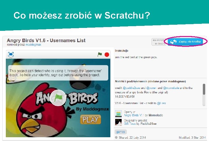 Co możesz zrobić w Scratchu? 