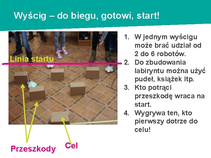 Wyścig – do biegu, gotowi, start! 1. W jednym wyścigu może brać udział od