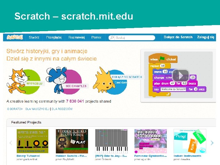 Scratch – scratch. mit. edu 