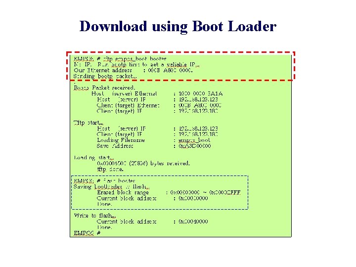 Download using Boot Loader 