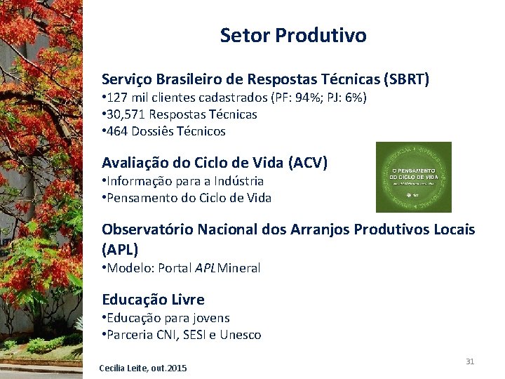 Setor Produtivo Serviço Brasileiro de Respostas Técnicas (SBRT) • 127 mil clientes cadastrados (PF: