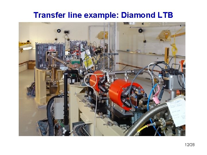 Transfer line example: Diamond LTB 12/28 Transfer line example: Diamond LTB 12/28
