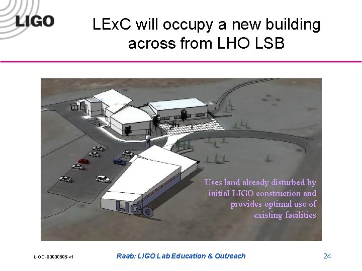 LEx. C will occupy a new building across from LHO LSB Uses land already