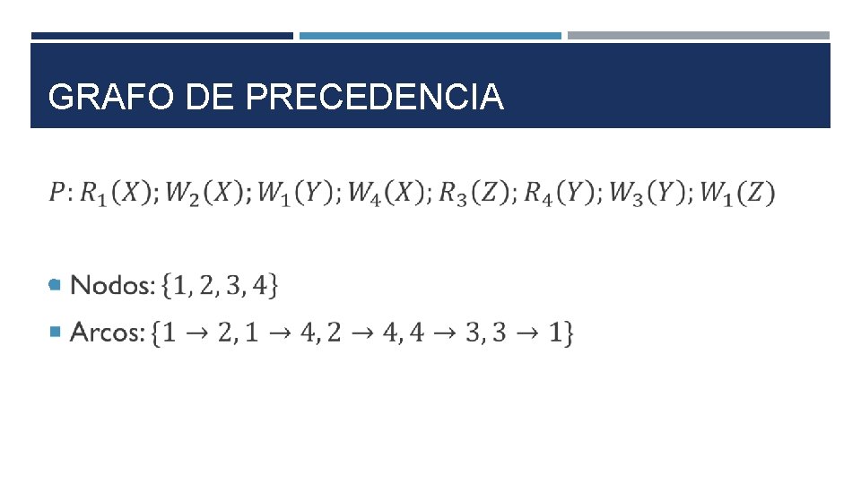 GRAFO DE PRECEDENCIA 