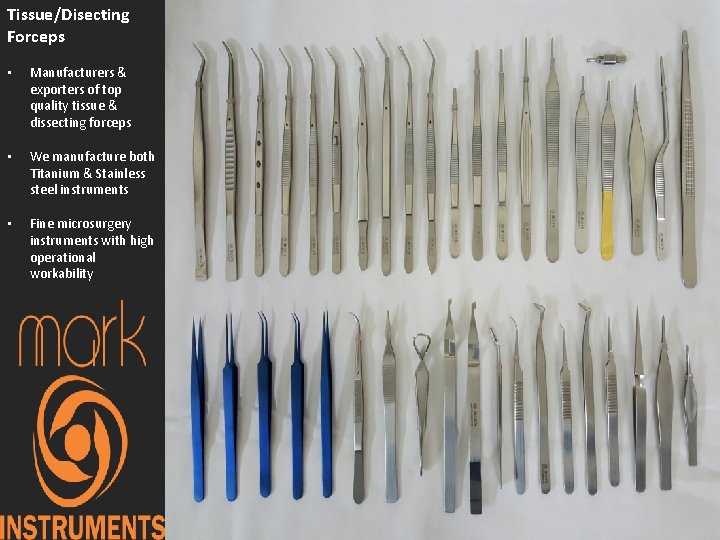 Tissue/Disecting Forceps • Manufacturers & exporters of top quality tissue & dissecting forceps •