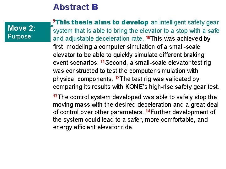 Abstract B Move 2: Purpose 9 This thesis aims to develop an intelligent safety