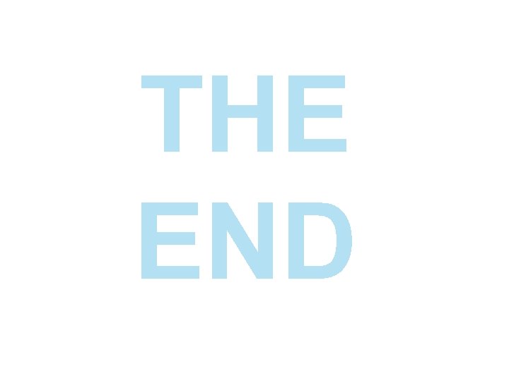 THE END 