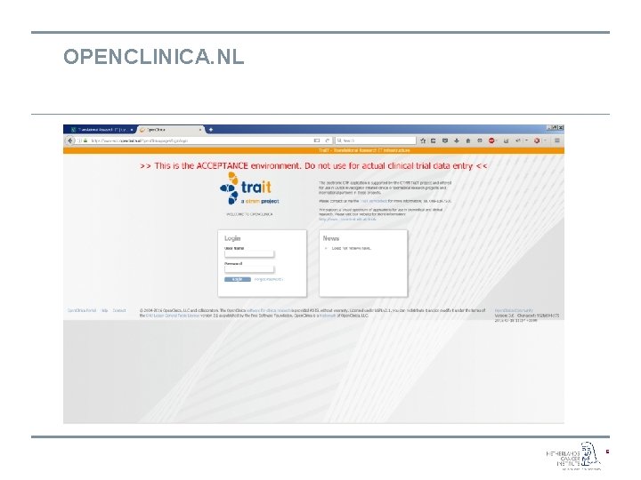 OPENCLINICA. NL 6 