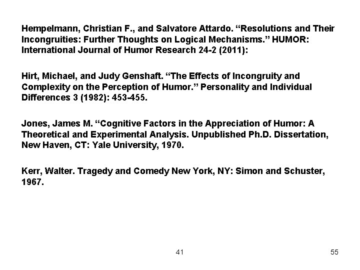 Hempelmann, Christian F. , and Salvatore Attardo. “Resolutions and Their Incongruities: Further Thoughts on