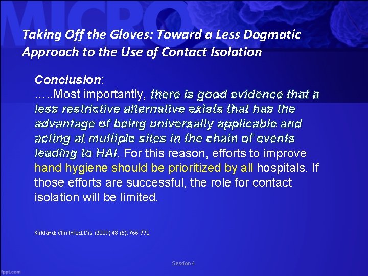 Taking Off the Gloves: Toward a Less Dogmatic Approach to the Use of Contact