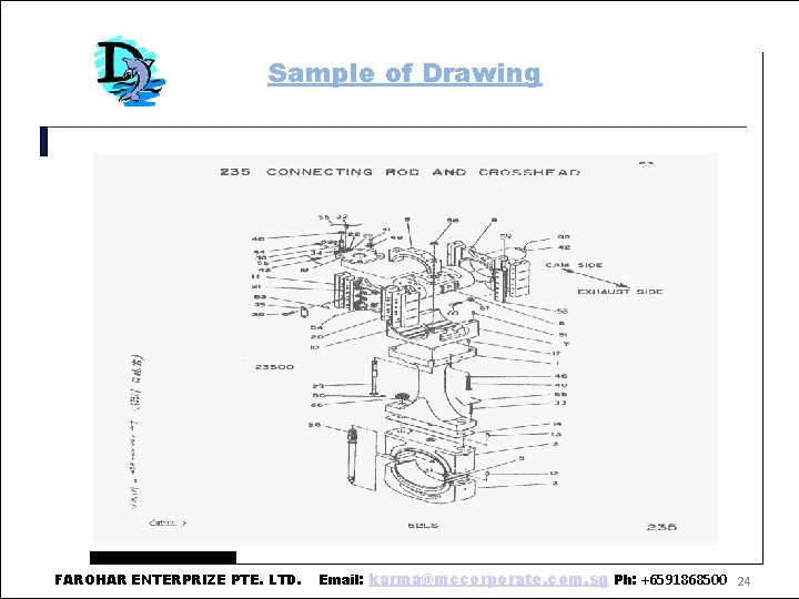 Sample of Drawing FAROHAR ENTERPRIZE PTE. LTD. Email: karma@mccorporate. com. sg Ph: +6591868500 24