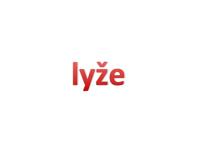 lyže 