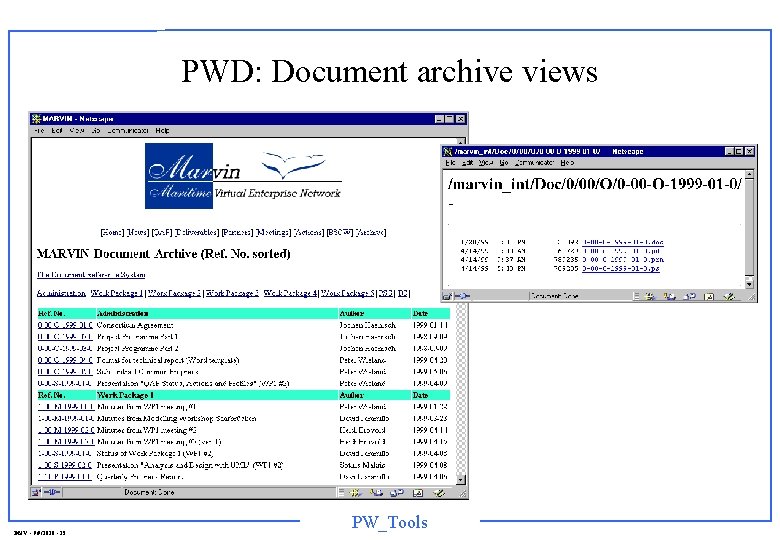 PWD: Document archive views DNV - 9/9/2020 - 15 PW_Tools 