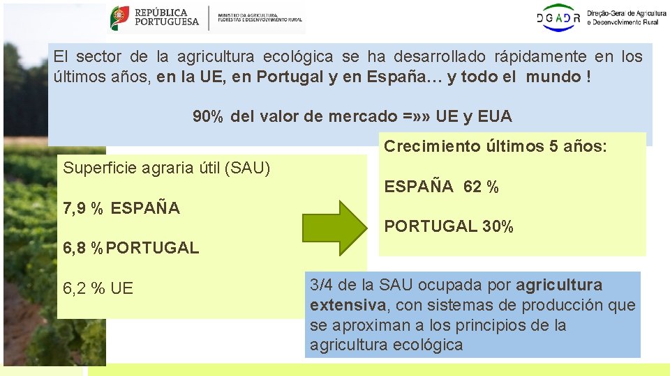 El sector de la agricultura ecológica se ha desarrollado rápidamente en los últimos años,