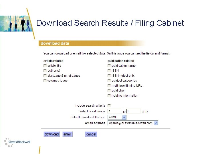Download Search Results / Filing Cabinet 