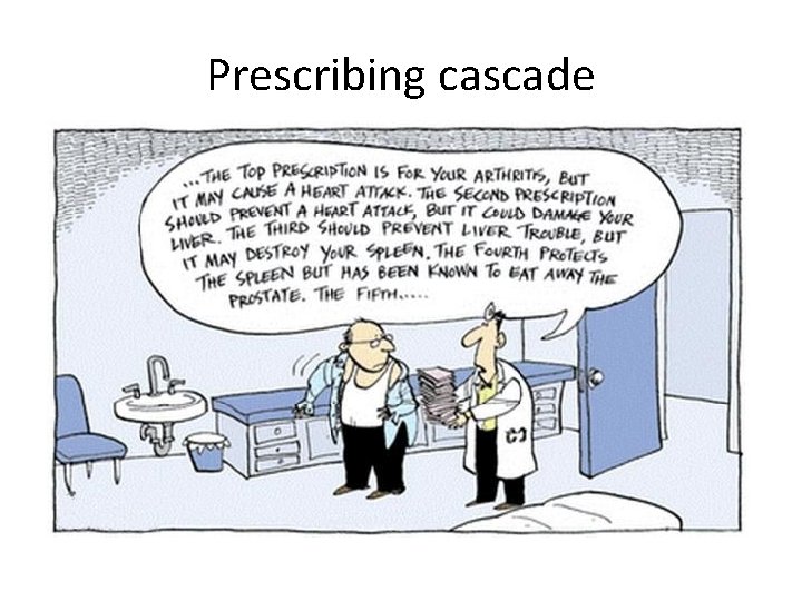 Prescribing cascade 