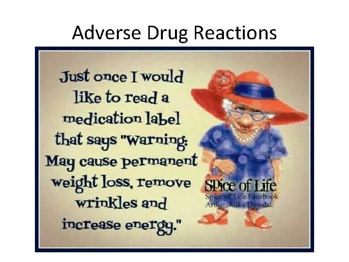 Adverse Drug Reactions 