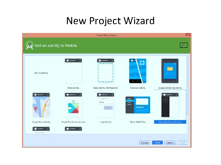 New Project Wizard 